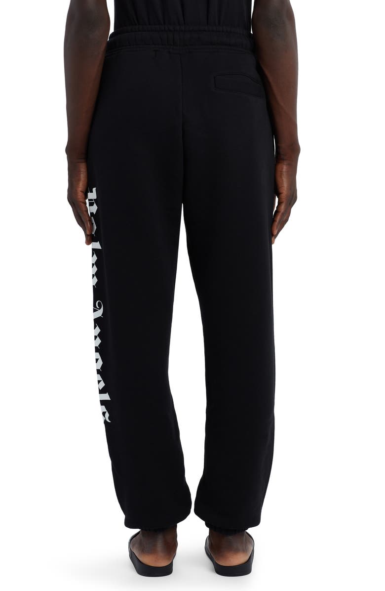 Palm Angels Side Logo Cotton Joggers, Alternate, color, 