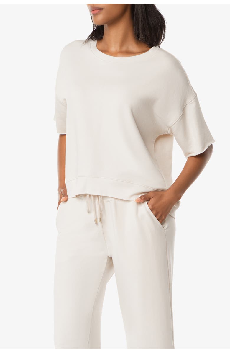 HELEN JON Short Sleeve Pullover, Alternate, color, Stone