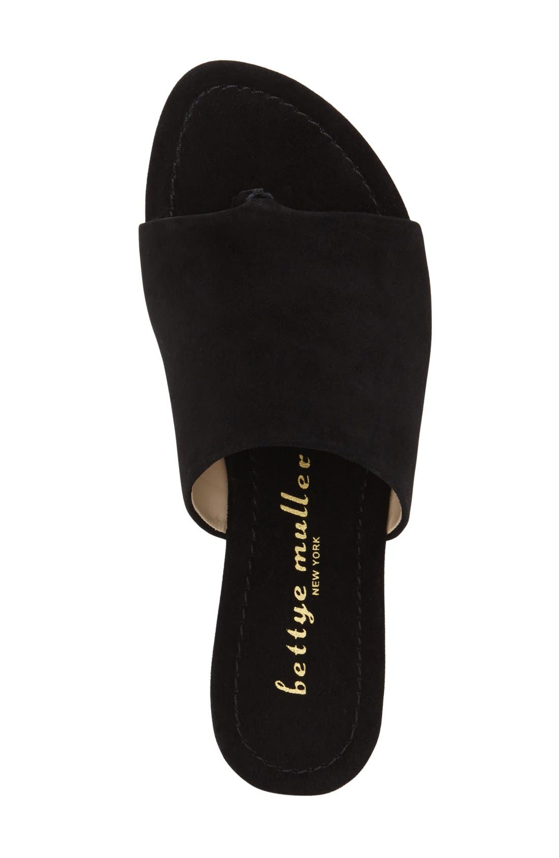 'Sloane' Sandal, Alternate, color, BLACK SUEDE