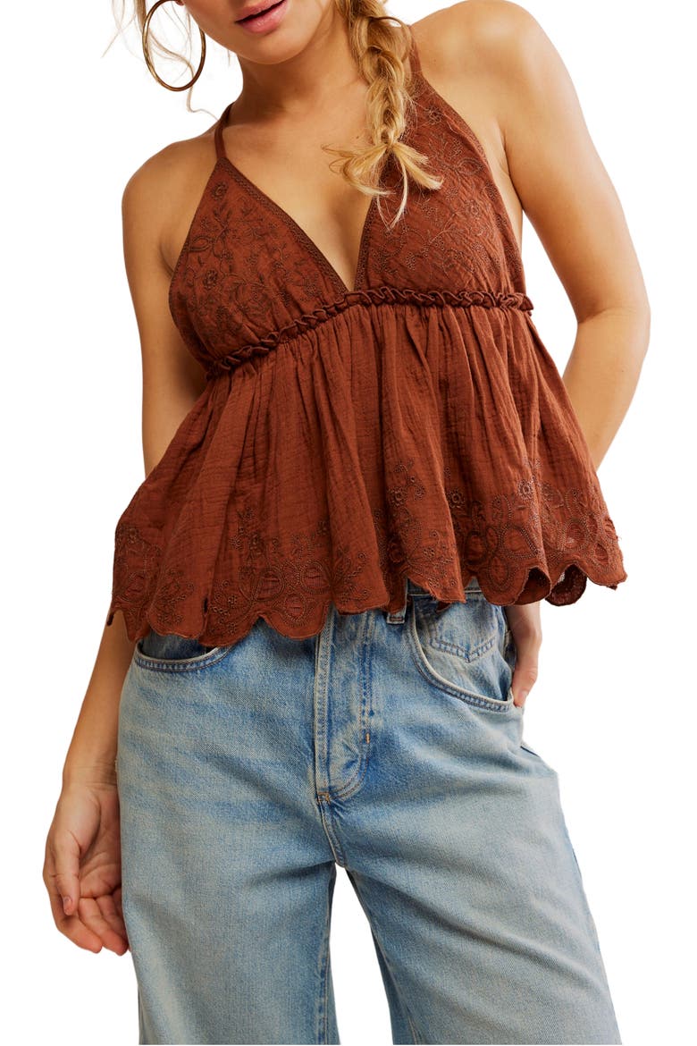 Sunny Days Camisole, Main, color, CHOCOLATE