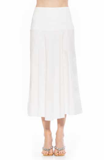 Hadley Stretch Cotton Midi Skirt