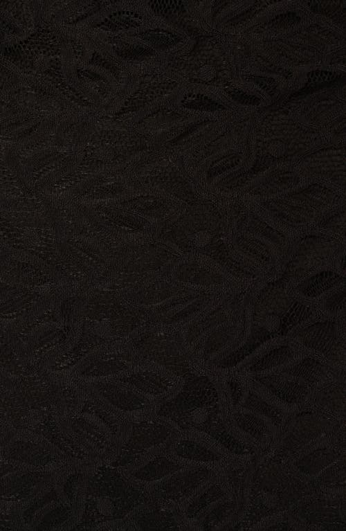 Adrianna Papell Off The Shoulder Lace Maxi Dress In Black