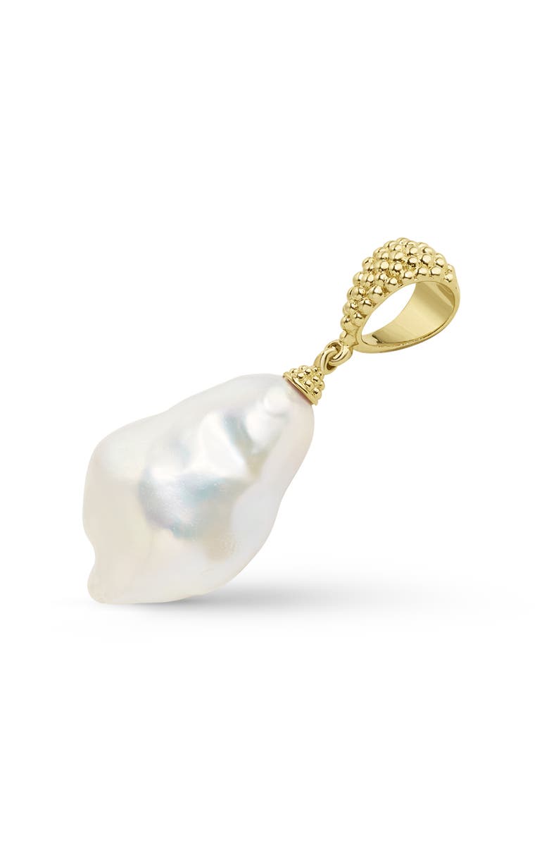 LAGOS Luna Baroque Pearl Pendant Charm, Alternate, color, Gold
