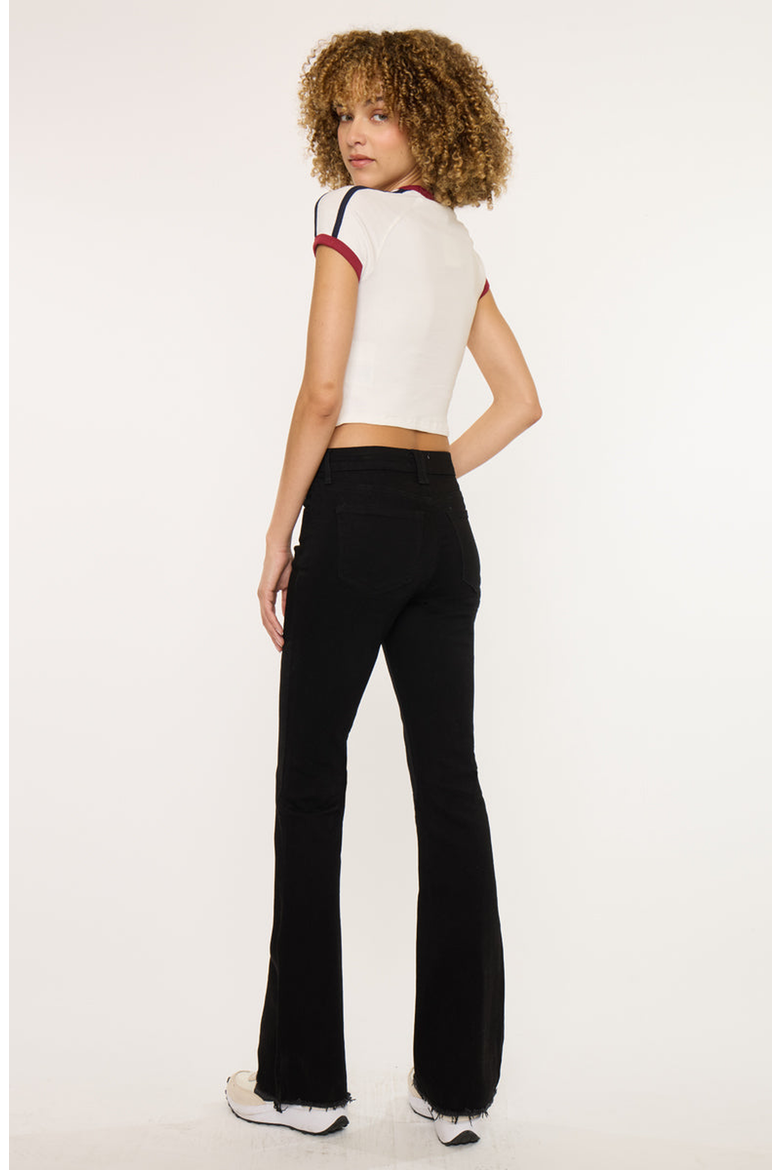 Brady Essentials High Rise Bootcut Jeans, Alternate, color, Black Wash