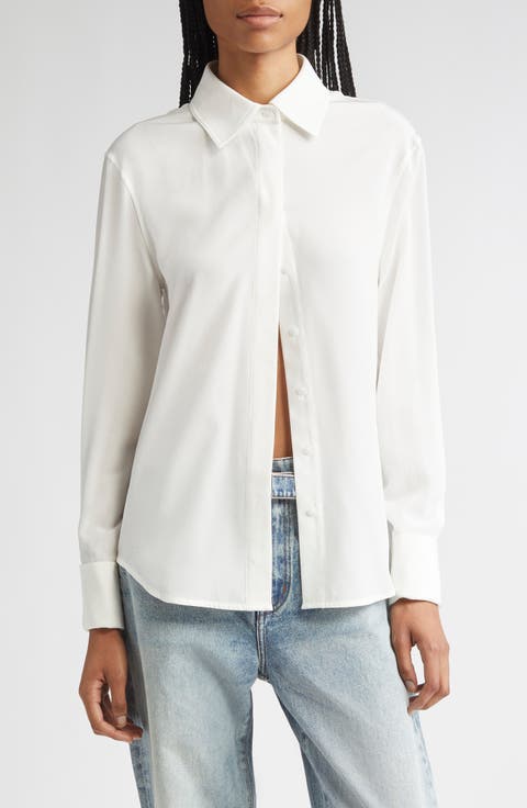 Arabella Silk Button-Up Shirt