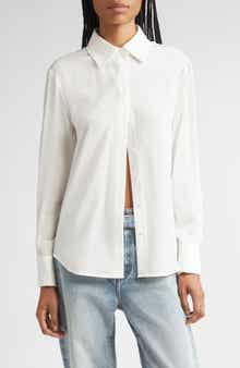 Arabella Silk Button-Up Shirt