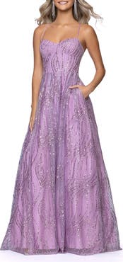 Blondie Nites Glitter Mesh Gown