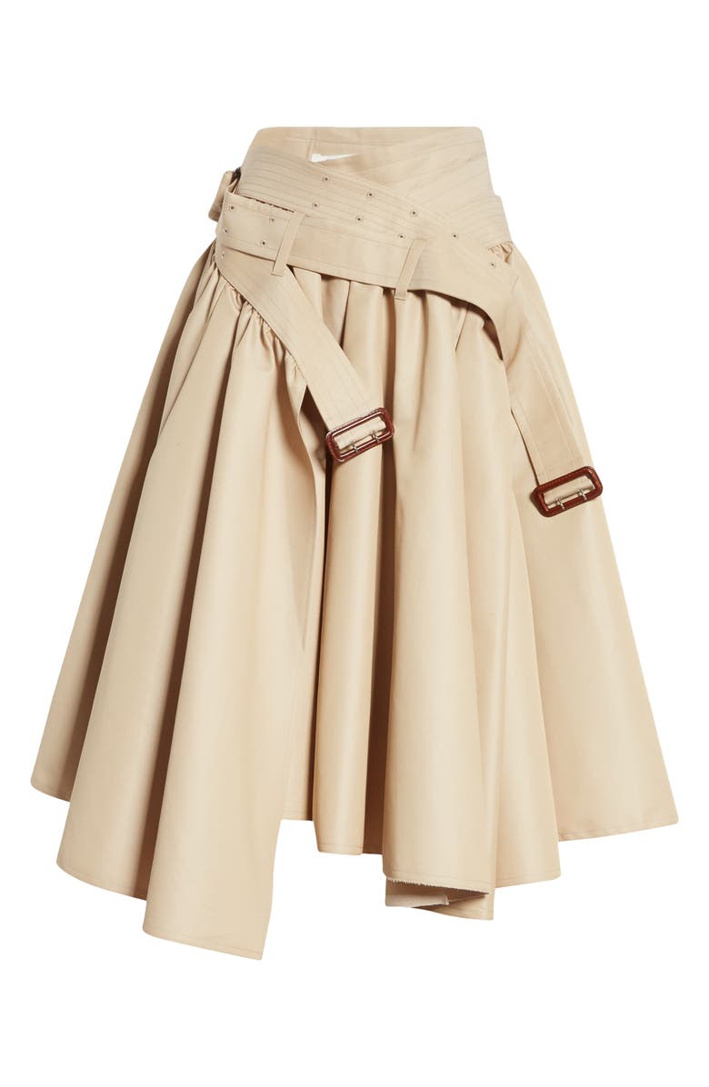 Junya Watanabe Double Belted Utility Midi Skirt, Alternate, color, 