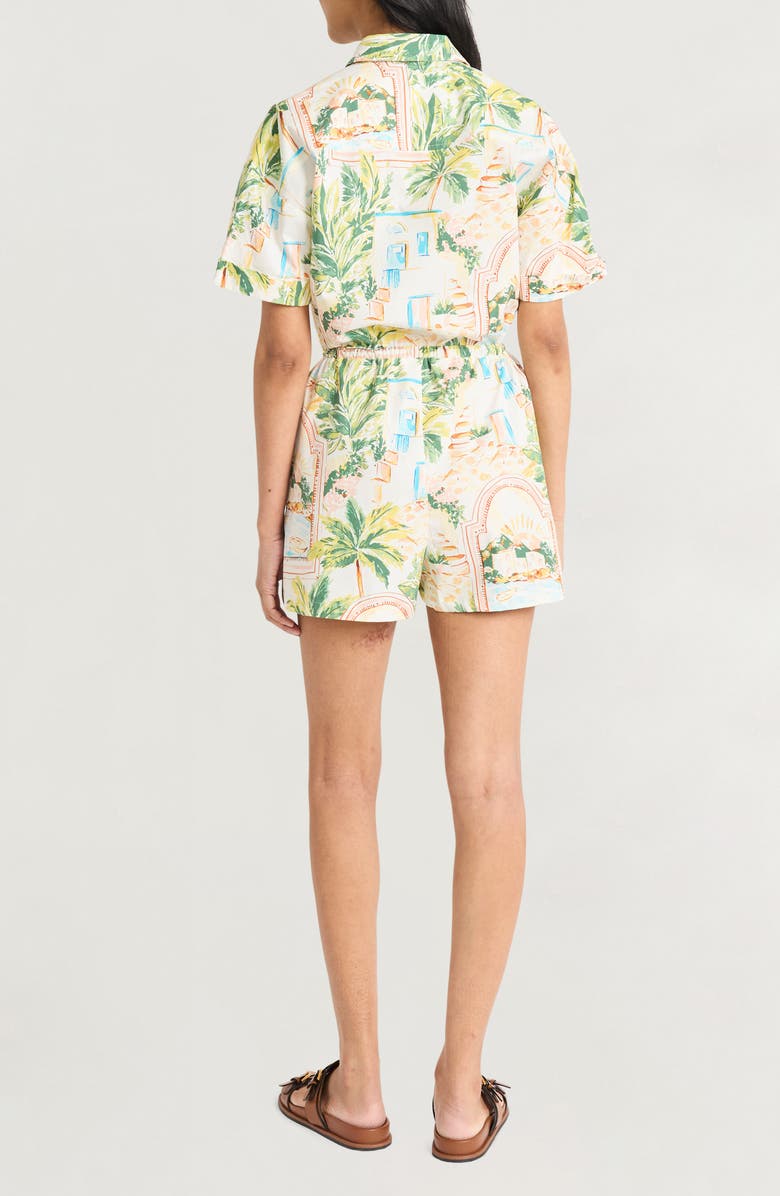 The Good Journey Tropical Print Romper, Alternate, color,