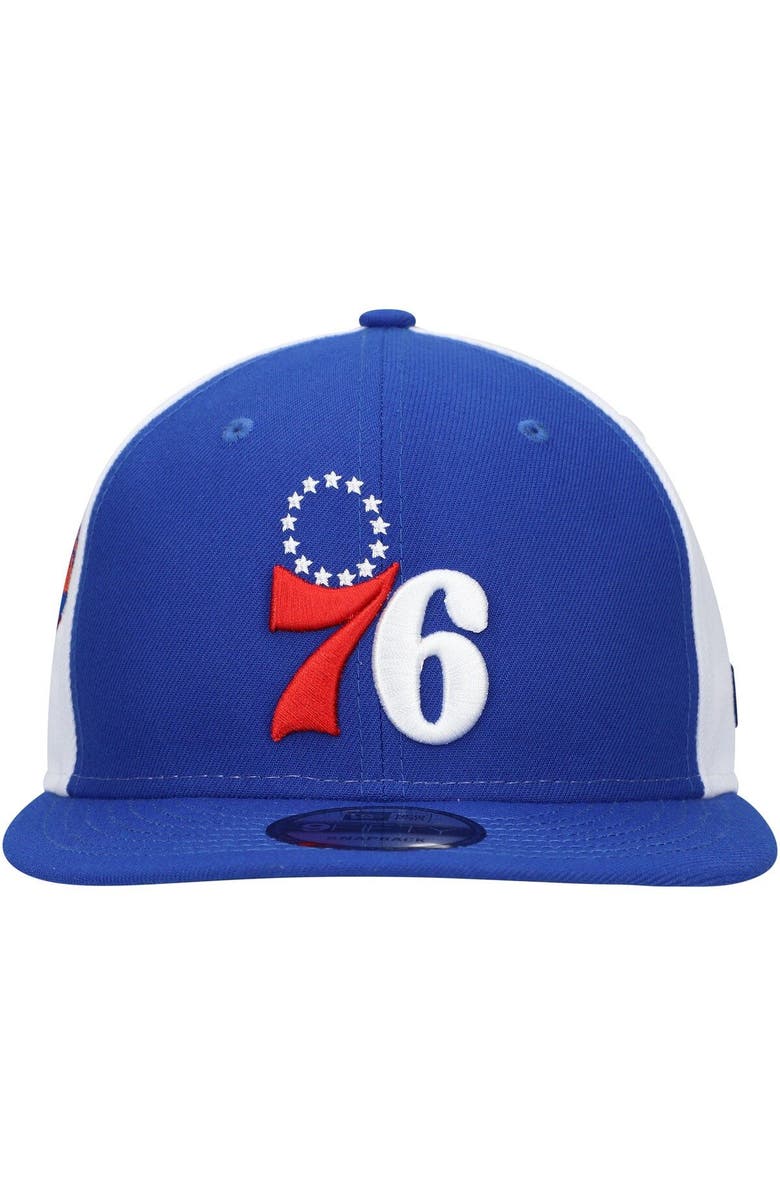 New Era Men's New Era Royal Philadelphia 76ers Pop Panels 9FIFTY Snapback Hat, Alternate, color, Royal