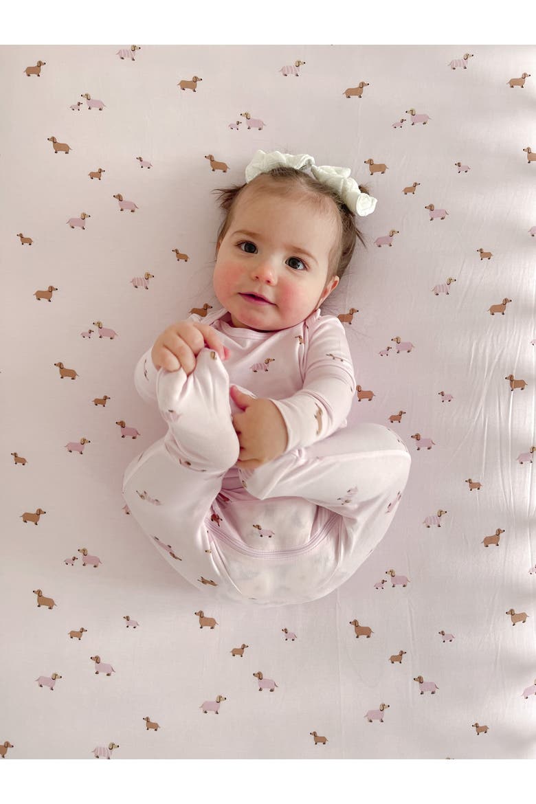 Crib Sheet, Alternate, color, Girl Dog
