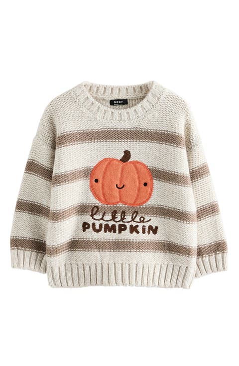 Kids' Stripe Pumpkin Graphic Sweater (Baby, Toddler & Little Kid)