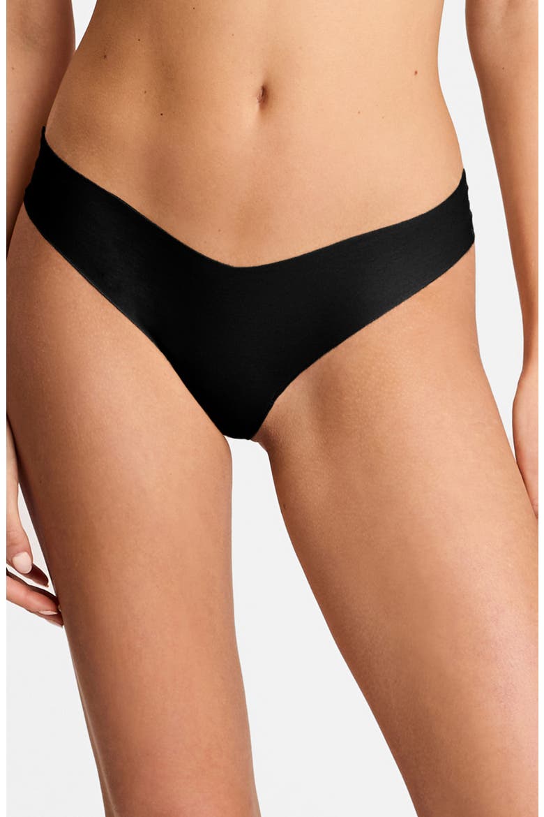Cotton Thong, Main, color, BLACK