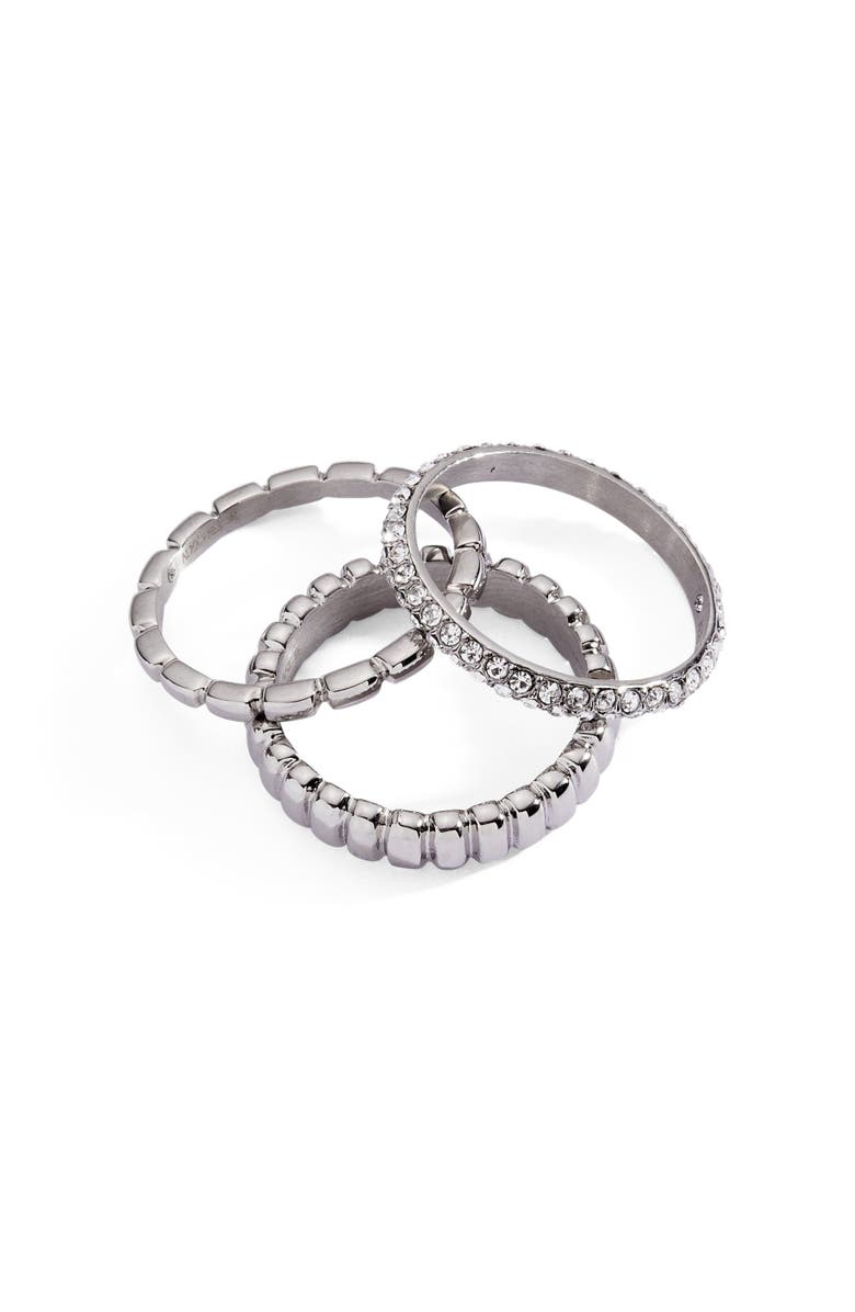 Alex and Ani Multi Textured Stacking Ring Set of 3, Alternate, color,