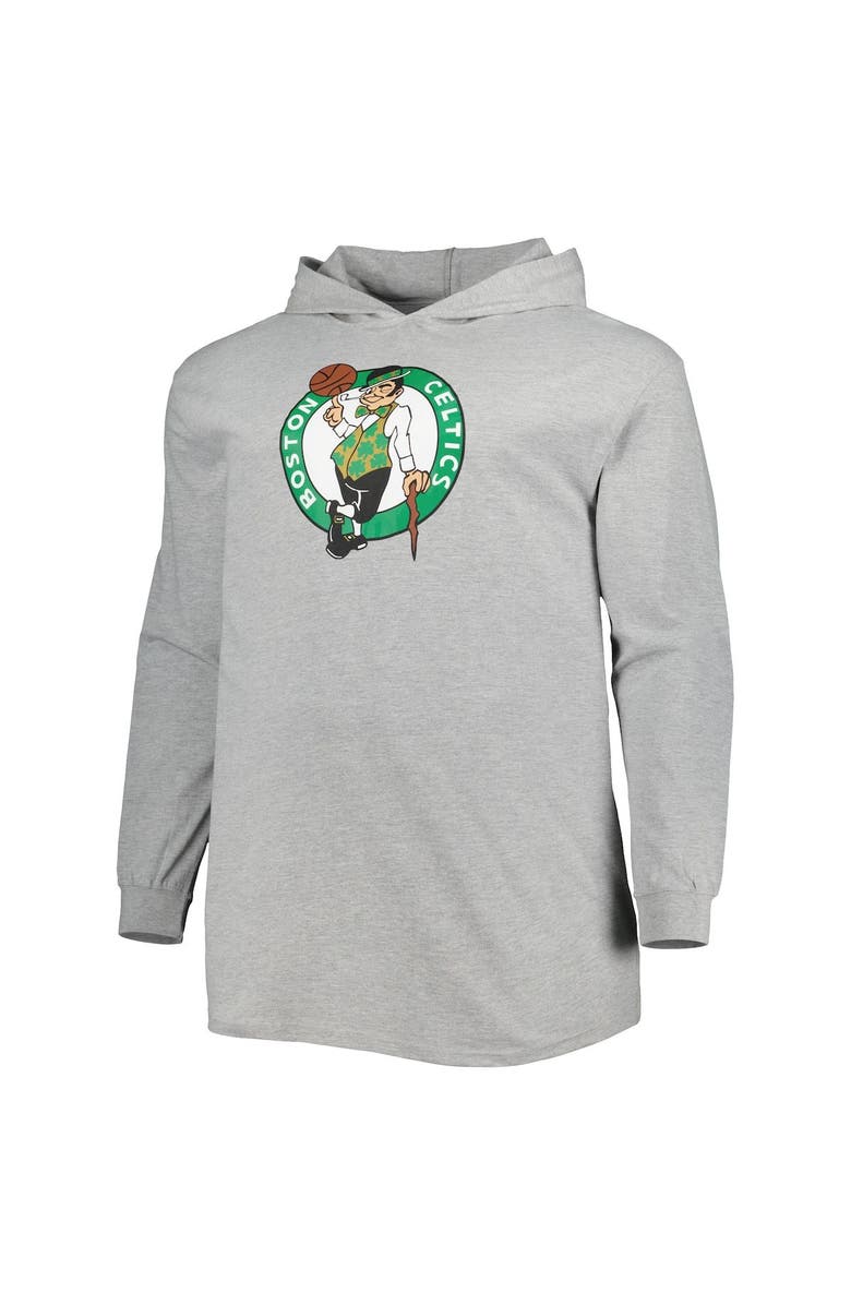 FANATICS Men's Fanatics Branded Heather Gray Boston Celtics Big & Tall Pullover Hoodie, Alternate, color, 