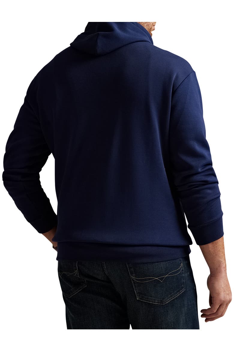 Big & Tall Double-Knit Hoodie, Alternate, color, CRUISE NAVY