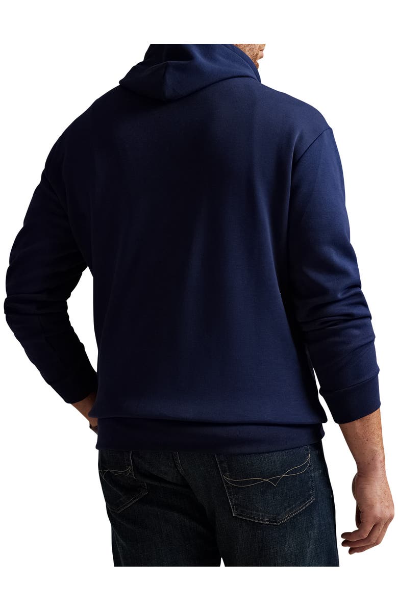 Polo Ralph Lauren Big & Tall Double-Knit Hoodie, Alternate, color, Cruise Navy