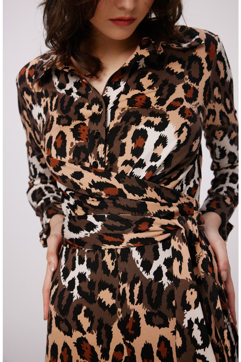Michele Long Sleeve Jumpsuit, Alternate, color, JUNGLE CAT MED