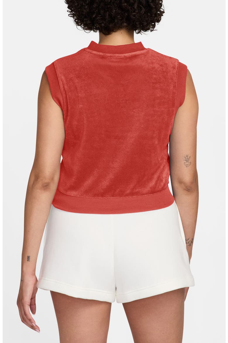 Sportswear Chill Terry Tank, Alternate, color, LIGHT CRIMSON