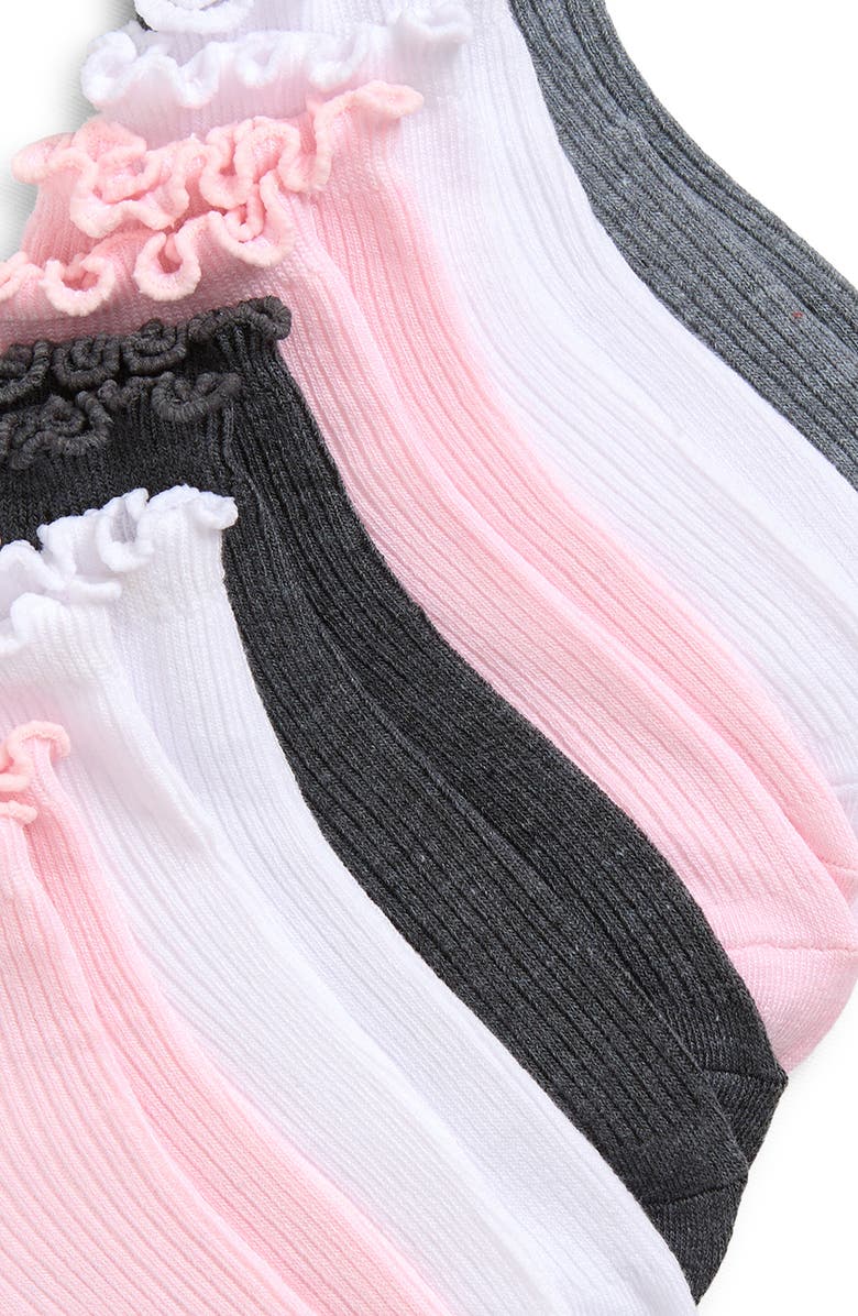Capelli New York Kids' Ruffled Ankle Socks - Pack of 6, Alternate, color, Pink Combo