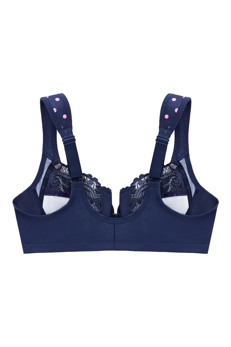 WonderWire® Front Close Underwire Bra, Alternate, color, BLUE