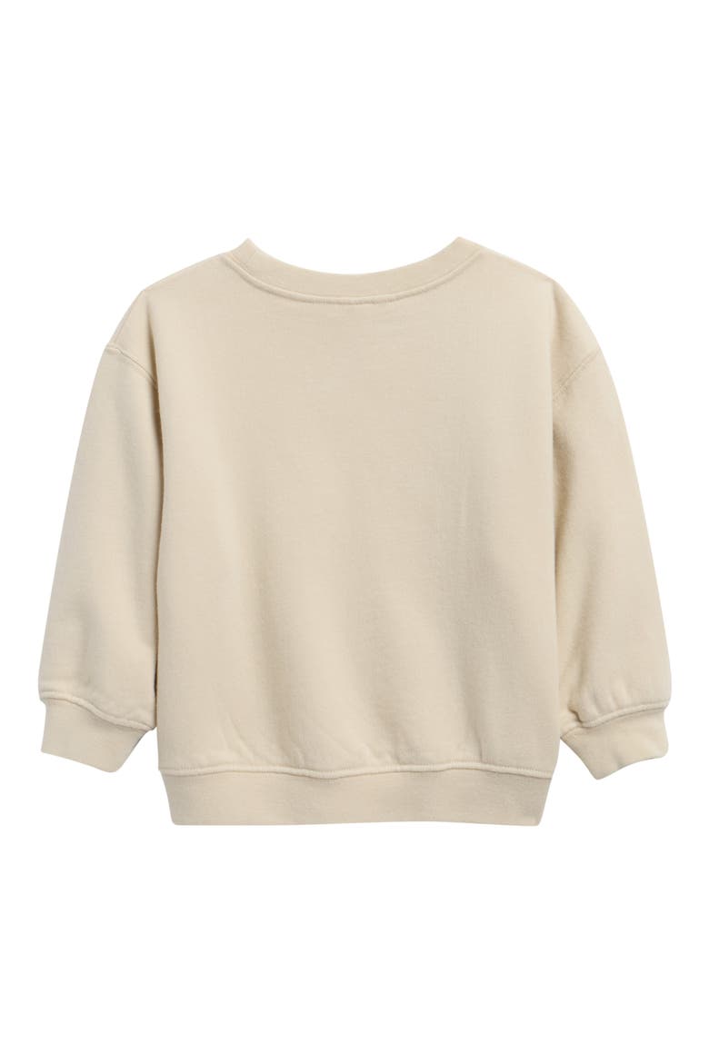 Set Sail Oversize Cotton Sweatshirt, Alternate, color, PEBBLE