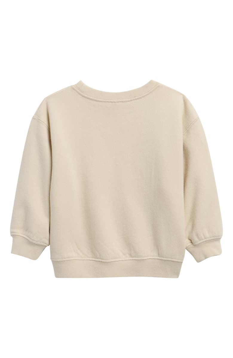 Rylee + Cru Set Sail Oversize Cotton Sweatshirt, Alternate, color, Pebble