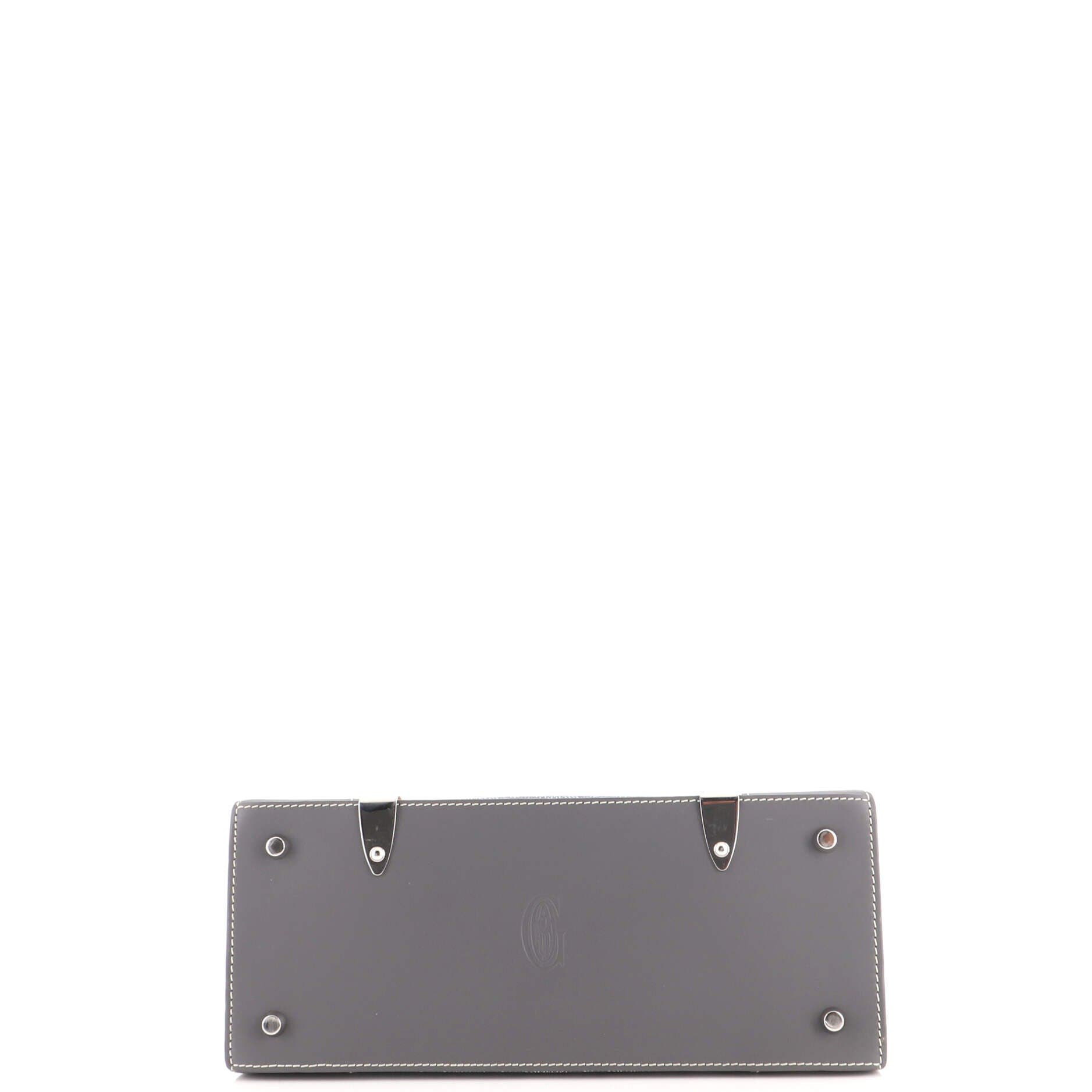 Saigon Top Handle Bag Coated Canvas with Leather PM, Alternate, color, Grey