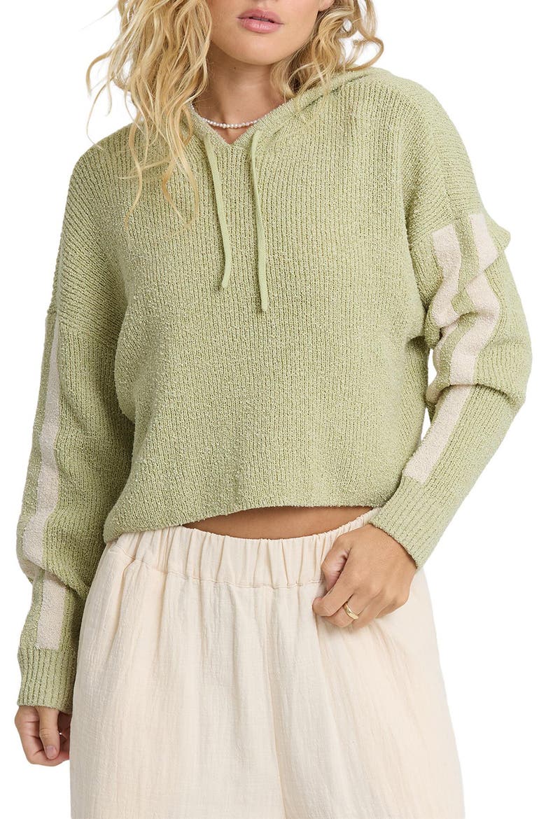Dawn Sweater Hoodie, Main, color, SMOKE GREEN