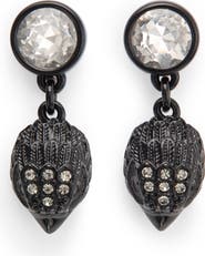 Kurt Geiger London Crystal Eagle's Head Drop Earrings