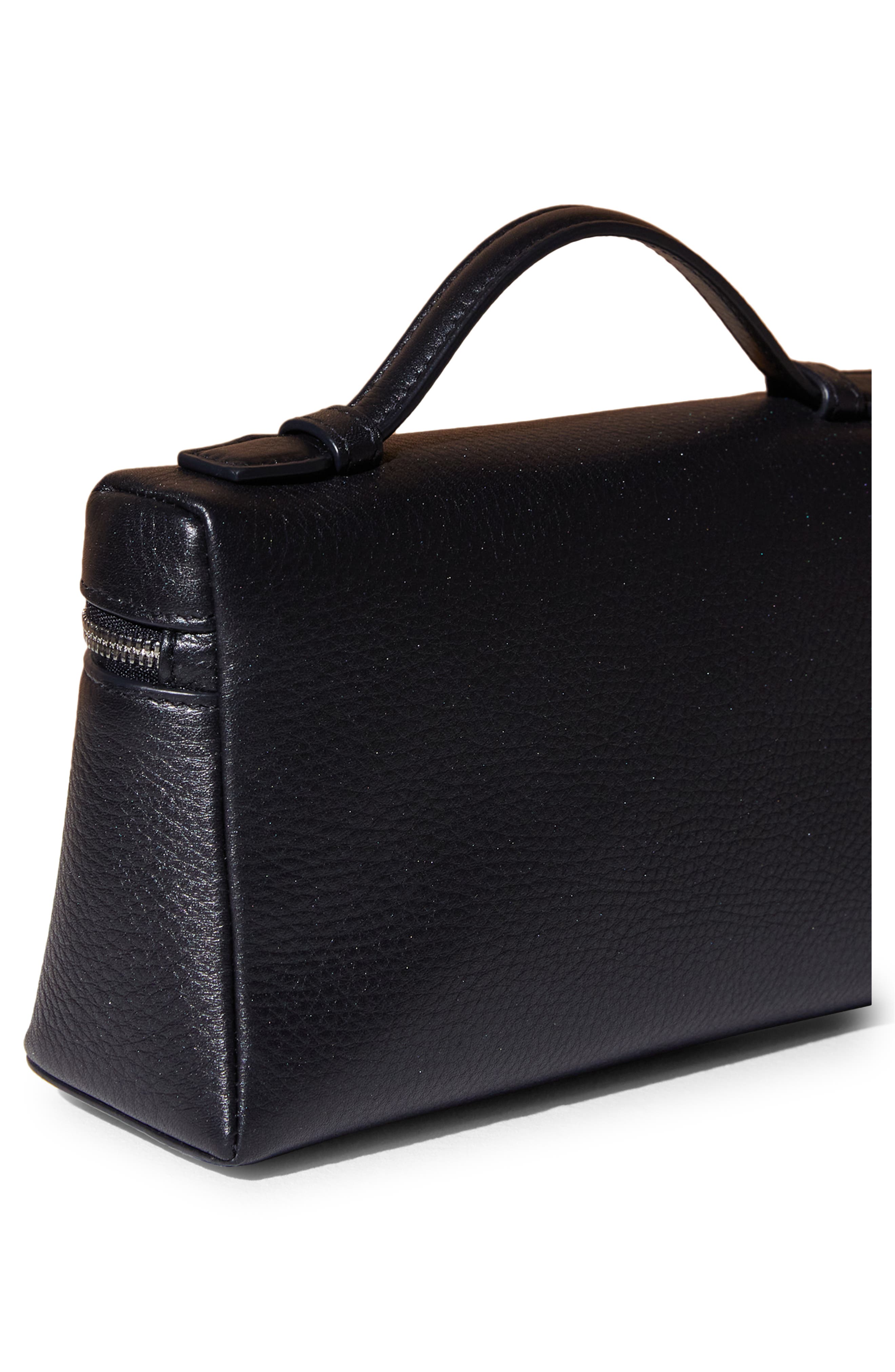 Loro Piana Leather Top Handle Bag, Alternate, color, 