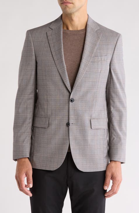 Jarrow Check Slim Fit Wool Sport Coat