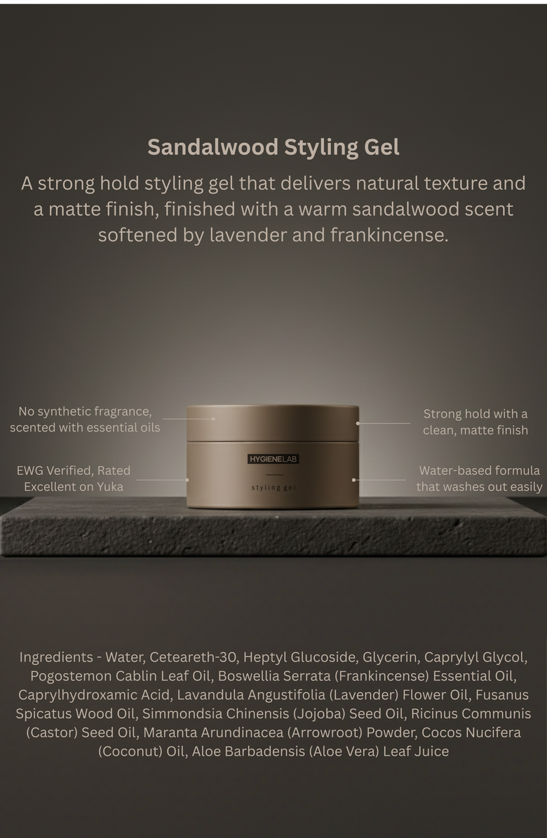 HygieneLab Sandalwood Styling Gel, Alternate, color, Neutral