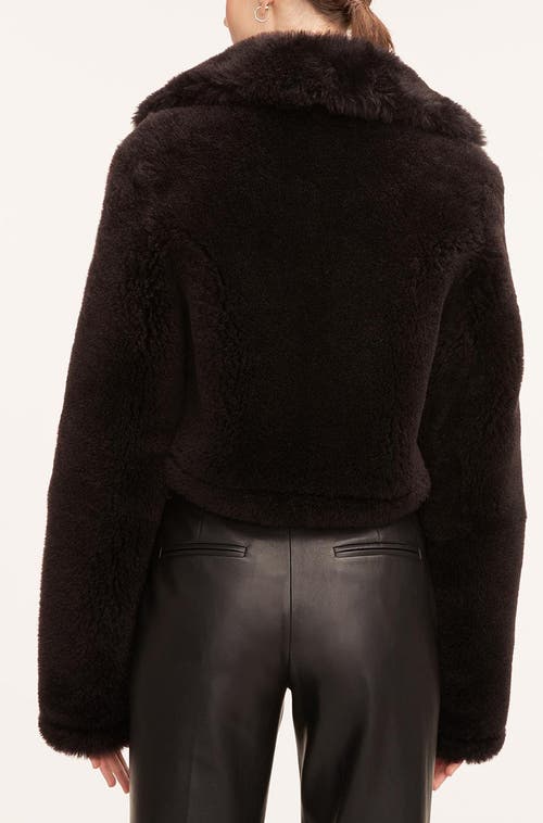 Rebecca Taylor Cloud Shearling Bolero In Deep Port