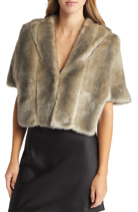 Faux Fur Capelet