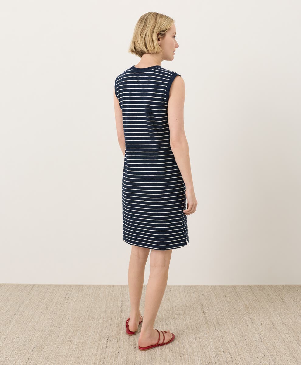 Organic Cotton Soft-Slub Essential Easy Muscle Tee Dress - image 4