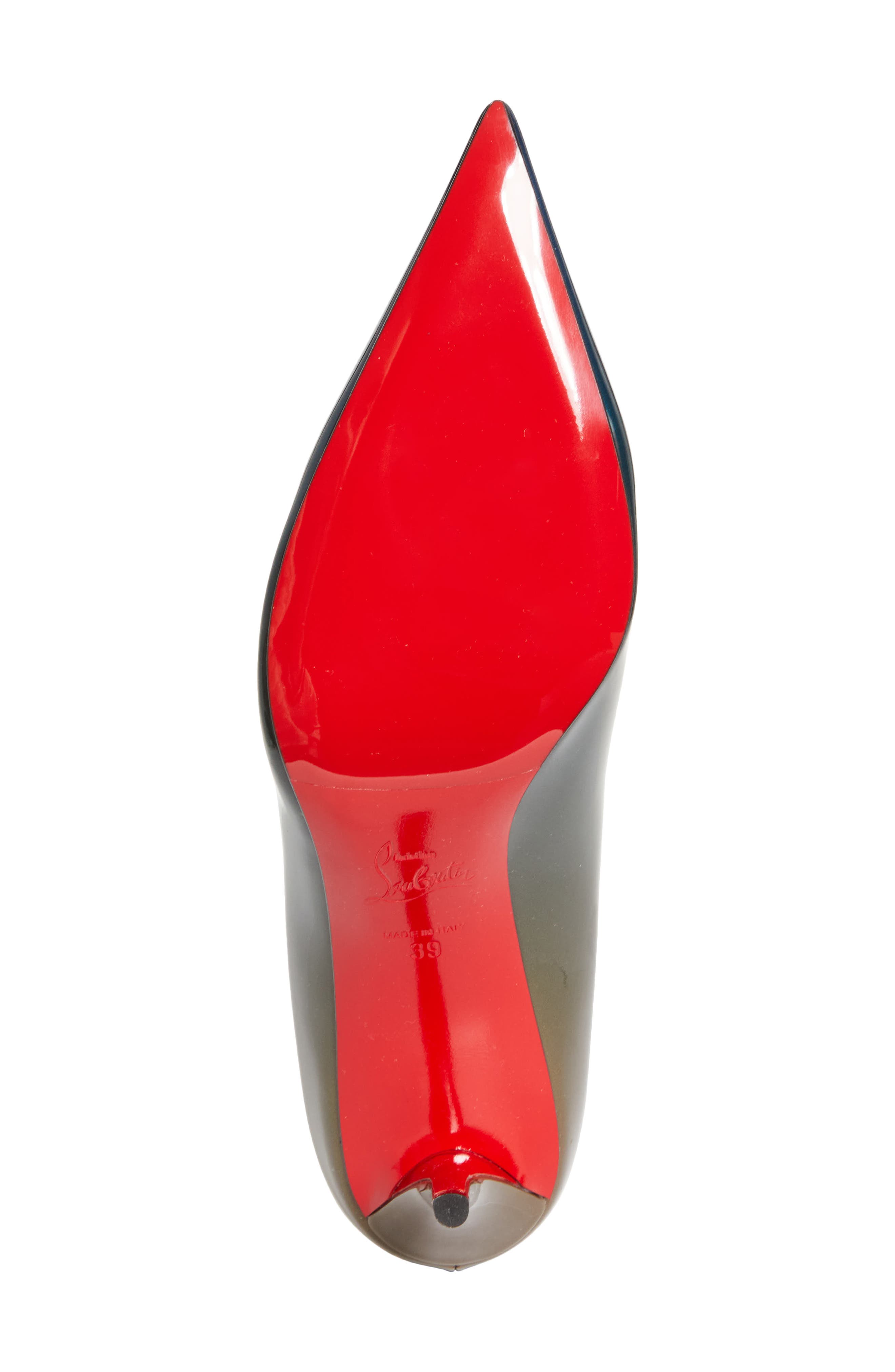 Christian Louboutin Miss Z Pointed Toe Pump, Alternate, color, Last Night/ Bronzo