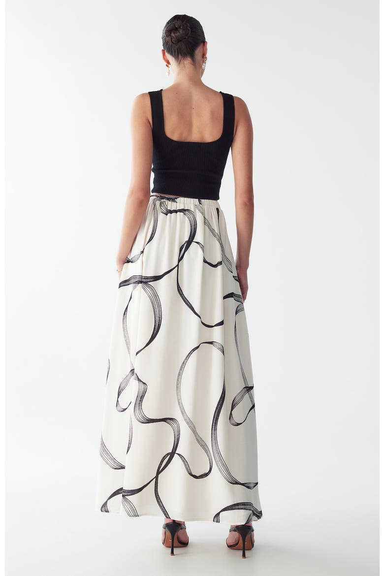 Saras Maxi Skirt, Alternate, color, Abstract Swirl