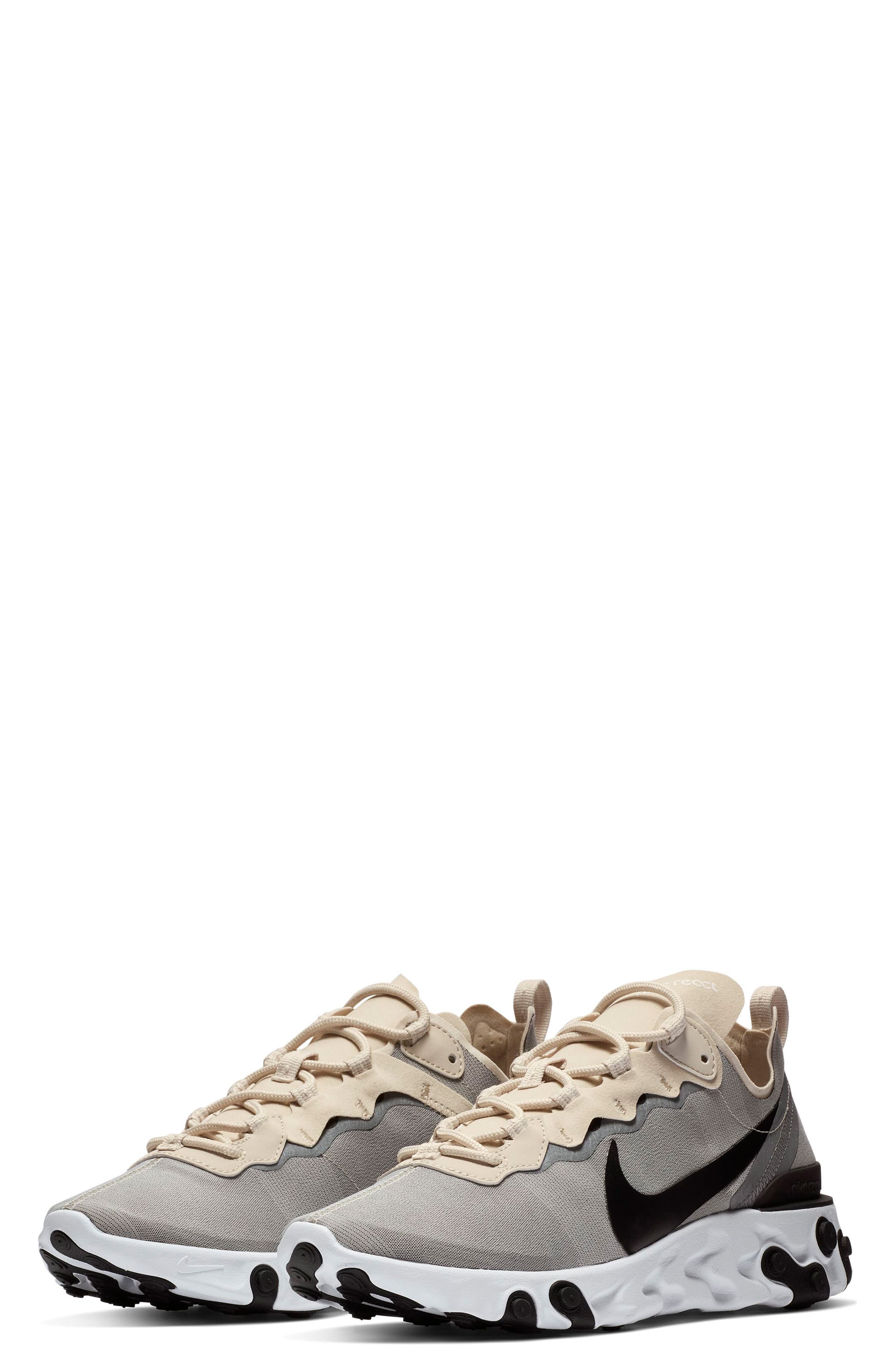 React Element 55 Sneaker, Main, color, LIGHT BROWN/ BEIGE/ WHITE