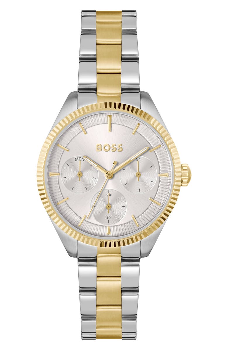 BOSS Sage Sport Bracelet Watch, 34mm, Main, color, Silver White