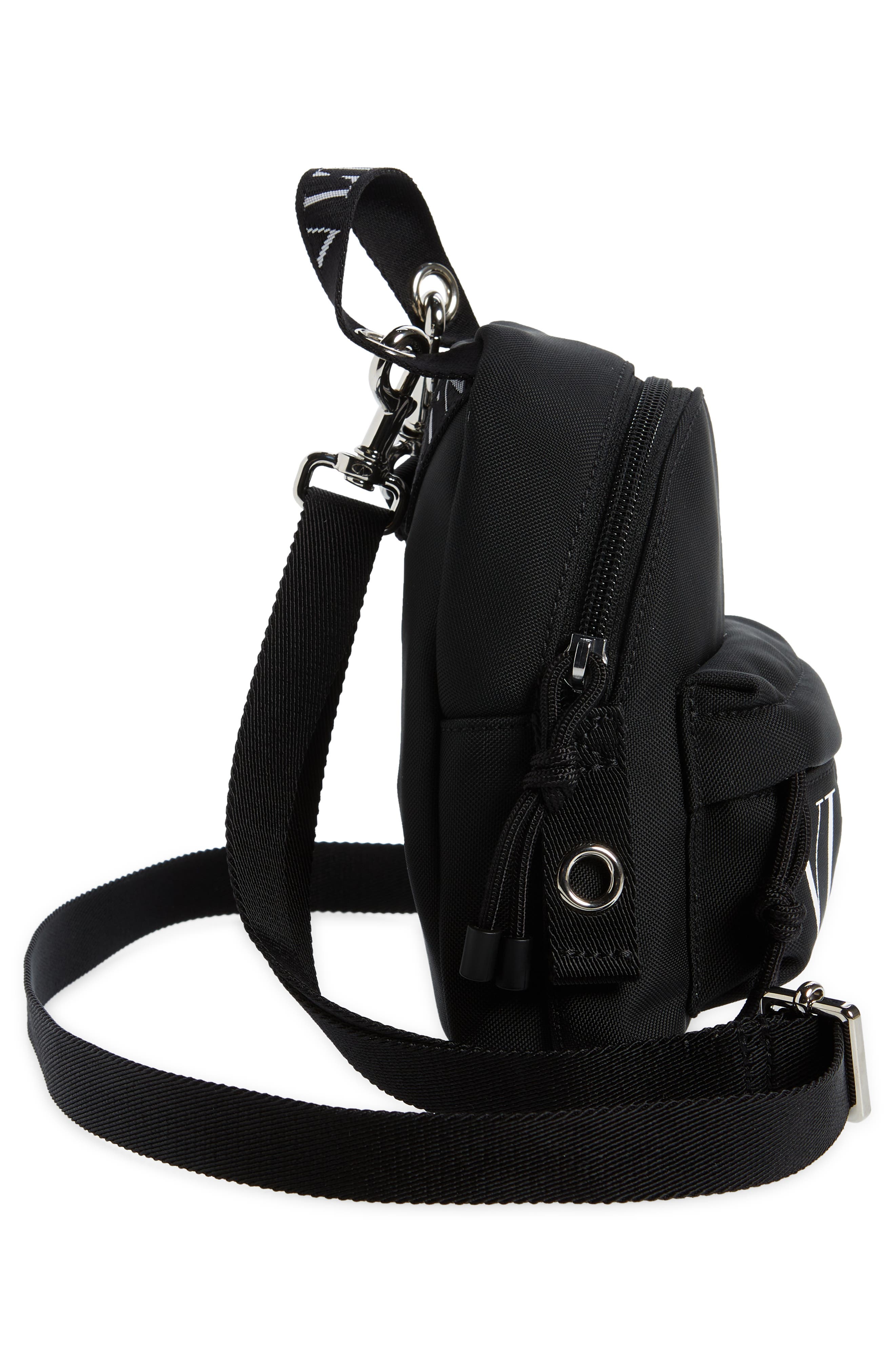 Valentino Garavani Mini VLTN Technical Canvas Backpack, Alternate, color, 