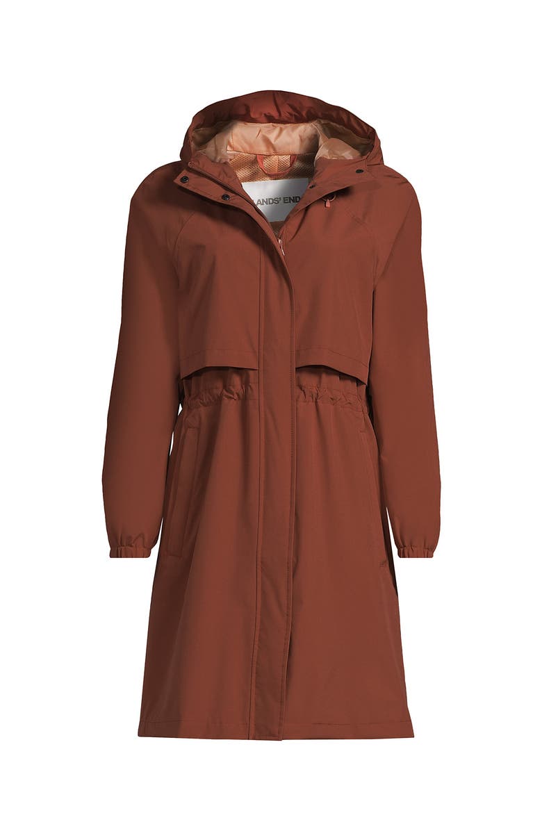 Lands' End Squall Packable Long Raincoat, Alternate, color, 