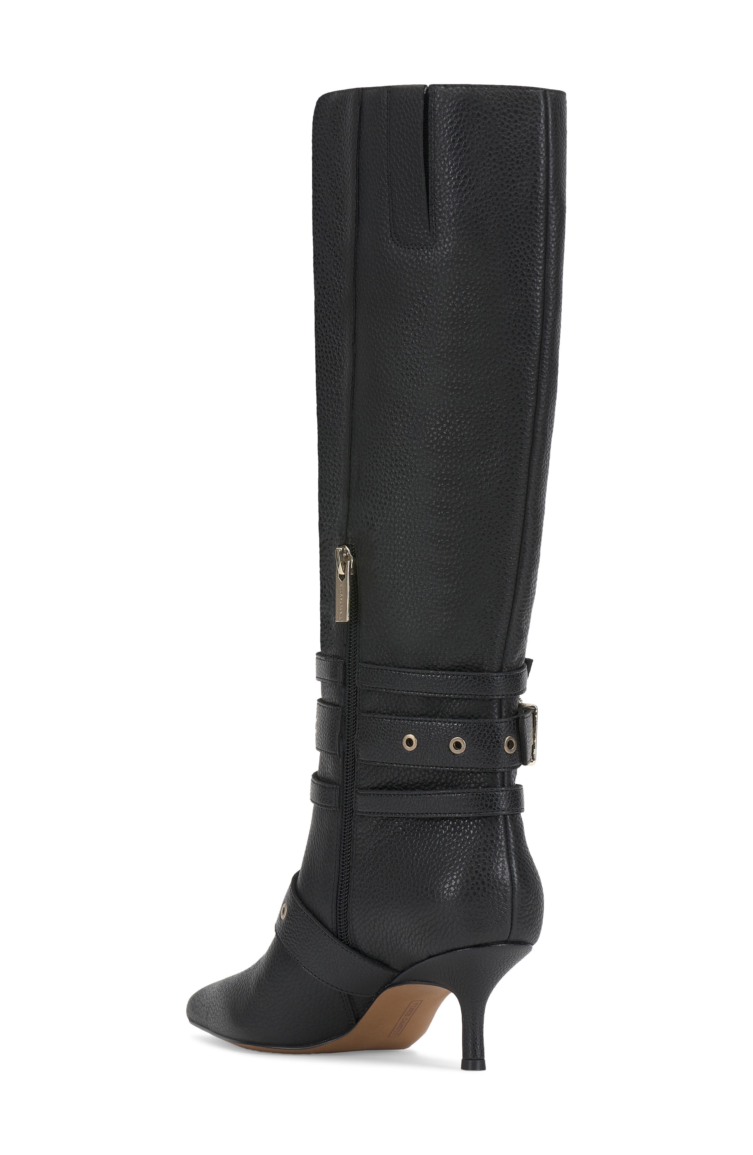 Vince Camuto Tyleen Pointed Toe Knee High Boot, Alternate, color, Black