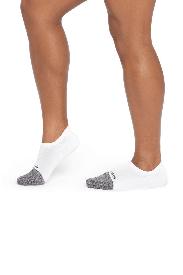 Solid Cushioned No-Show Socks, Alternate, color, WHITE