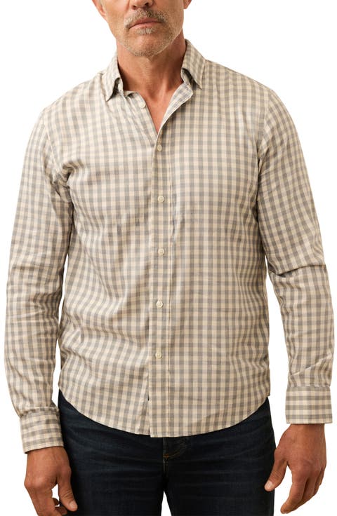 The Movement Stretch Cotton Blend Twill Button-Up Shirt