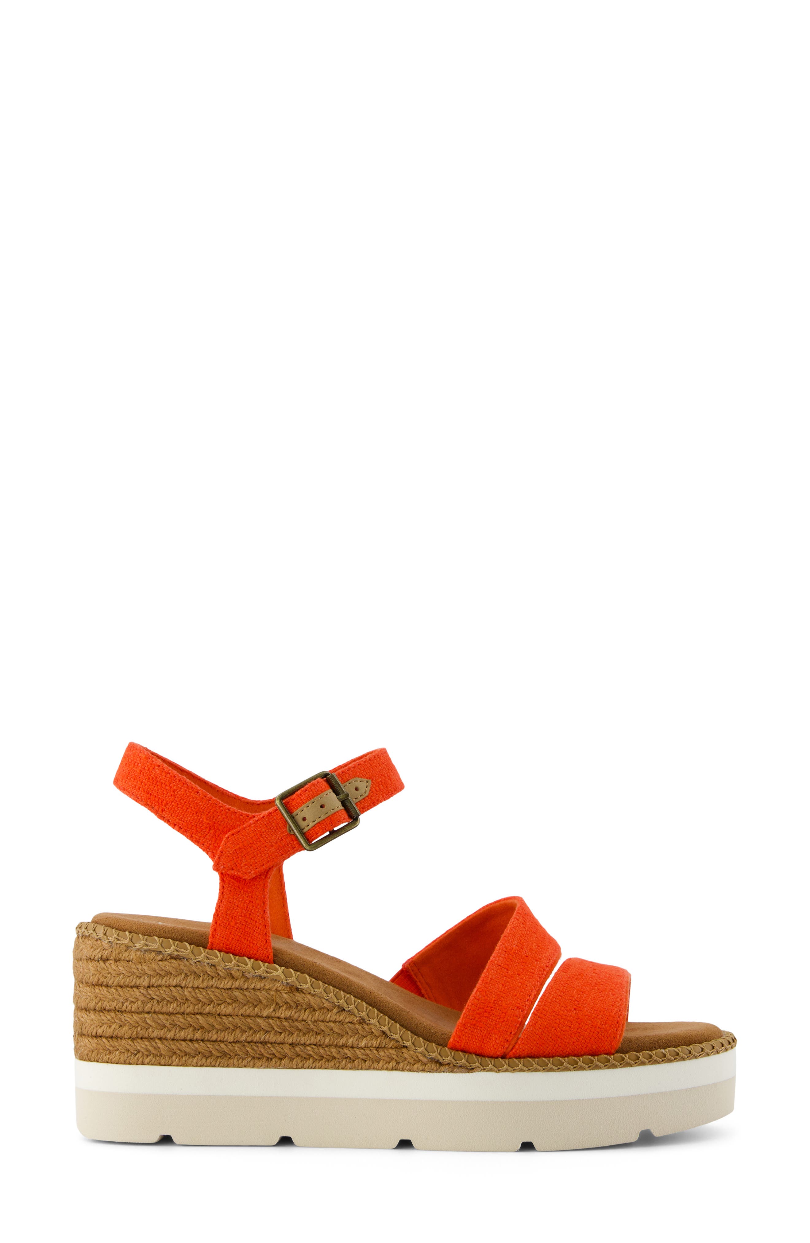 Darya Platform Wedge Sandal, Alternate, color, RED