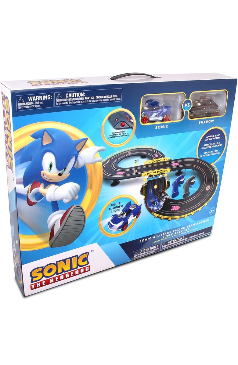 NKOK Sonic & Shadow RC Slot Car Set Race Set, Alternate, color, Multicolored