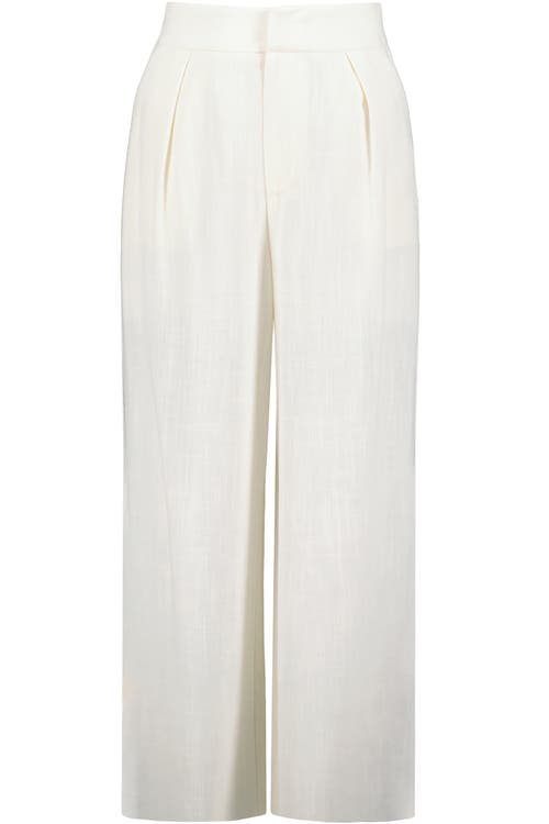 Bishop + Young Sorrento Linen Pant In White