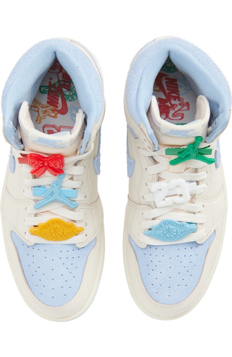 Jordan Air Jordan 1 Retro High Basketball Sneaker, Alternate, color, Pale Ivory/ Psychic Blue/ Milk