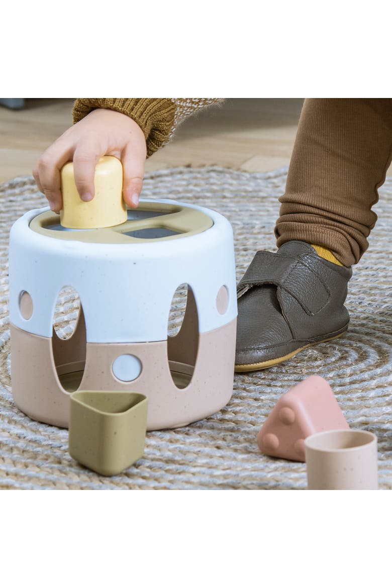 TINY BIO Eco-Friendly Shape Sorter Toy (7 Pieces), Ages 10 Mos+, Alternate, color, Multicolored